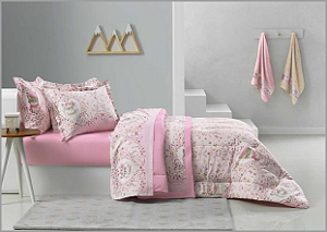 Jogo de Cama Solteiro KARTEN Percal 180 Fios Missi