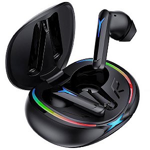 Fone de Ouvido sem Fio QUANTA Essentials Eclipse QTAGE10 com ENC Preto