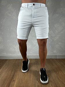 Bermuda Masculina PRL Sarja Branco