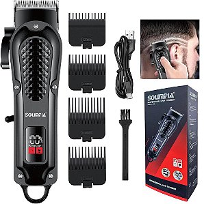 Máquina de Cortar Cabelo Barba SOLIMPIA sem Fio Profissional Elétrico Barbeiro