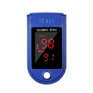 Oxímetro de Pulso de Ponta de Dedo Detector de Saturação de Oxigênio no Sangue Monitor de Frequência de Pulso Portátil