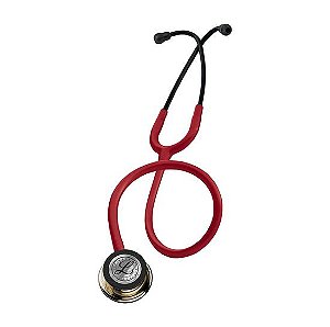 Estetoscópio LITTMANN 5864 Classic III Vermelho com Preto