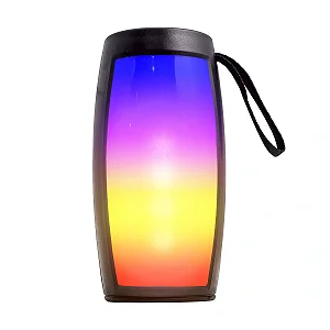 Caixinha de Som Amplificada Bluetooth LED RGB Cartão SD Radio Fm USB