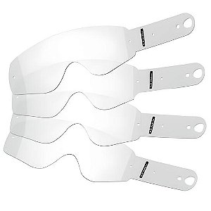 Película para Viseira Moto HELMETS Kit Tear-Off MX-Pro III com 5 Peças Transparente