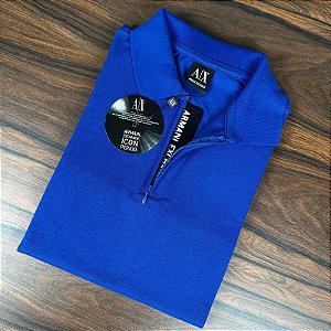 Camisa Polo Masculina ARMANI Azul BIC