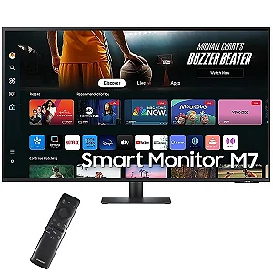 Smart Monitor SAMSUNG M7 S43DM702UN de 43 Polegadas 4K 16:9 4 ms GTG com Wi-Fi HDMI