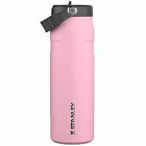 Garrafa Térmica STANLEY Messi Goat Aerolight Iceflow Bottle de 710 ml Rosa com Preto