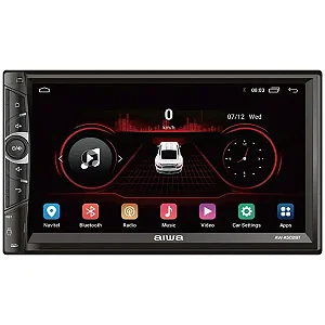Multimídia Receiver AIWA AW-A502BT de 7" com GPS Bluetooth Preto