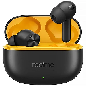 Fone de Ouvido sem Fio REALME Buds T200 RMA2415-A com ENC Preto com Amarelo