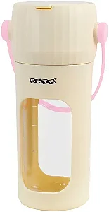 Liquidificador Portátil SATE A-P276 Recarregável USB-C 380ML Bege com Rosa