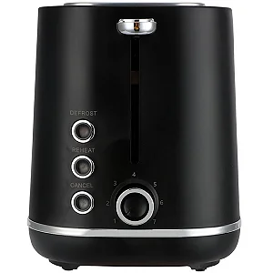 Torradeira AIWA AWTD1430 850 Watts 07 Temperaturas 220 - 240V ~ 50 60Hz Preto com Prata