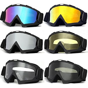 Óculos de Proteção para Esportes ao Ar livre Esqui Motociclismo à Prova de Poeira Vento e Proteção UV