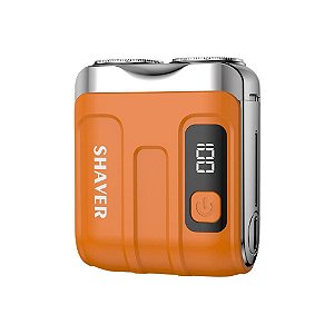 Mini Barbeador Elétrico Recarregável Lavável Portátil Lâmina Magnética
