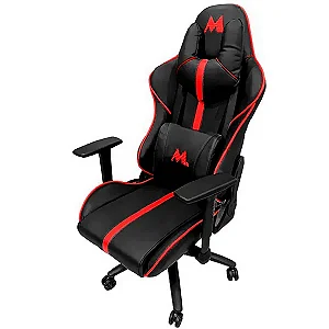GAMES - Cadeira Gaming MTEK MK02 Preto com Vermelho