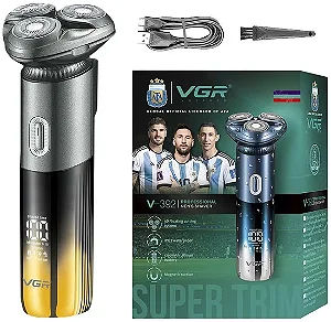 Barbeador VGR Voyager Profissional Men's Shaver V-392 Gold