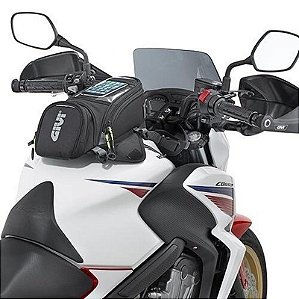 Bolsa para Tanque de Combustível para Moto à Prova D'água Magnética Motocicleta Preto