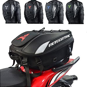 Bolsa para Motociclista Multifuncional à Prova D'água Traseira Durável para Assento Piloto de Alta Capacidade