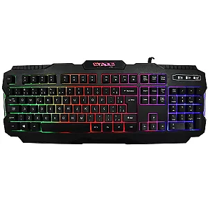 GAMES - Teclado Gaming SATELLITE AK-837 USB com Backlight Preto