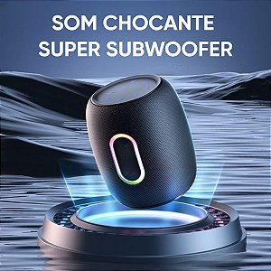 Caixa de Som RGB À Prova d'Agua Amplificada Bluetooth X-17 50W