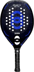 Raquete de Beach Tênis JOOG Majestic KVL Pro Kevlar Blue Eva Pro Preto com Azul
