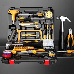 Conjunto de Ferramentas JUNWEI Hardware para Reparos Domésticos com 82 Peças
