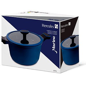 Caçarola de Alumínio MUNDIAL Marine Hercules Antiaderente com 4,5 Litros Azul