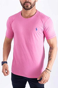Camiseta RL Custom Fit Algodão Pink