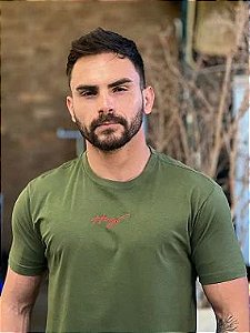Camiseta HB Slim Fit Verde Militar