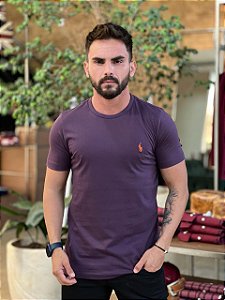 Camiseta RL Custom Fit Algodão Vinho