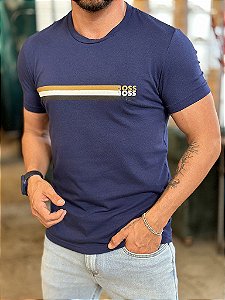 Camiseta HB Slim Fit Azul Marinho