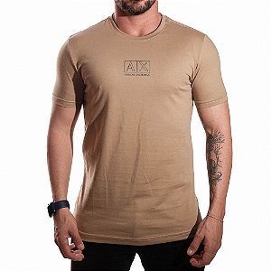 Camiseta AX Slim Fit Marrom