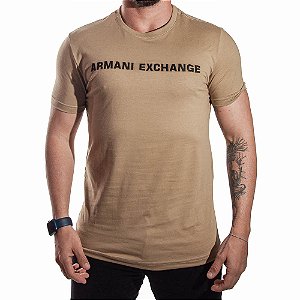 Camiseta AX Slim Fit Marrom