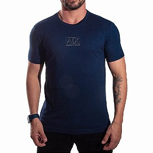 Camiseta AX Slim Fit Azul Marinho