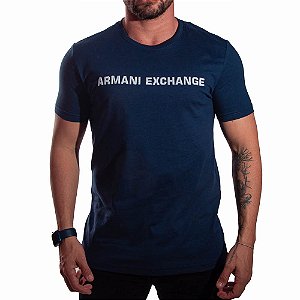 Camiseta AX Slim Fit Azul Marinho