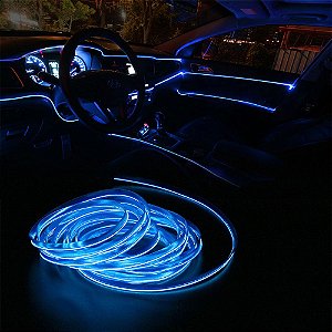 Lâmpada Decorativa LED neon  para interior de Carro 5 metros
