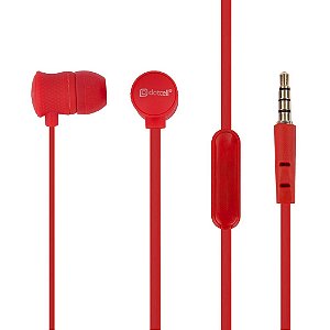 FONE DE OUVIDO DOTCELL DC-F36 VERMELHO