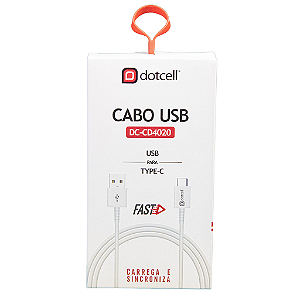 CABO USB DOTCELL DC-CD4020 BRANCO