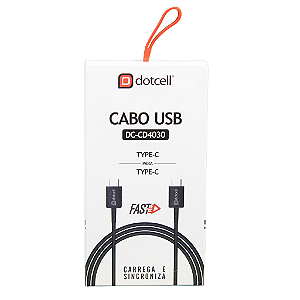 CABO USB DOTCELL DC-CD4030 PRETO