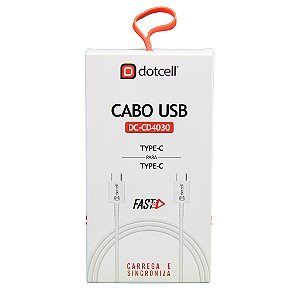 CABO USB DOTCELL DC-CD4030 BRANCO
