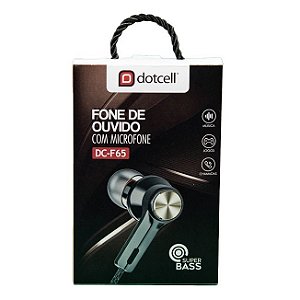 FONE DE OUVIDO DOTCELL DC-F65 DOURADO