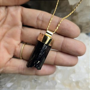 Pingente Turmalina Negra