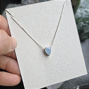 Colar gota àgua -marinha P