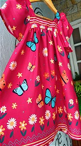 Vestido Borboletas Pink