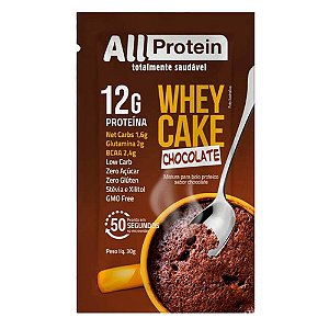 Whey Cake Bolo Proteico - Sabor Chocolate (Sachê 30g) All Protein