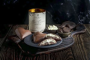 Lata Meu Coração Belga Ao Leite com Cookies & Cream 300g - Presente Luckau