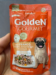 Ração úmida Frango e Arroz 85g - Golden Gourmet