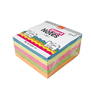 Bloco Adesivo - Smart Notes - 50x50mm - Colorido Neon - Soul - com 250 folhas - BRW