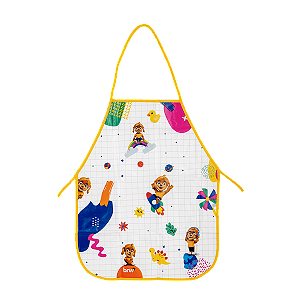 Avental Plástico BRW Lupi – Proteção e Conforto para Atividades Escolares e Artísticas