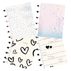 Caderno Universitário Kitdisc Emotions 1 Matéria A4 80 Folhas Capa Dura