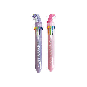 Caneta Esferográfica Divertida 10 Cores